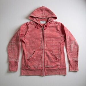 Pink / light red The Sweatshirt Project zip up hoodie